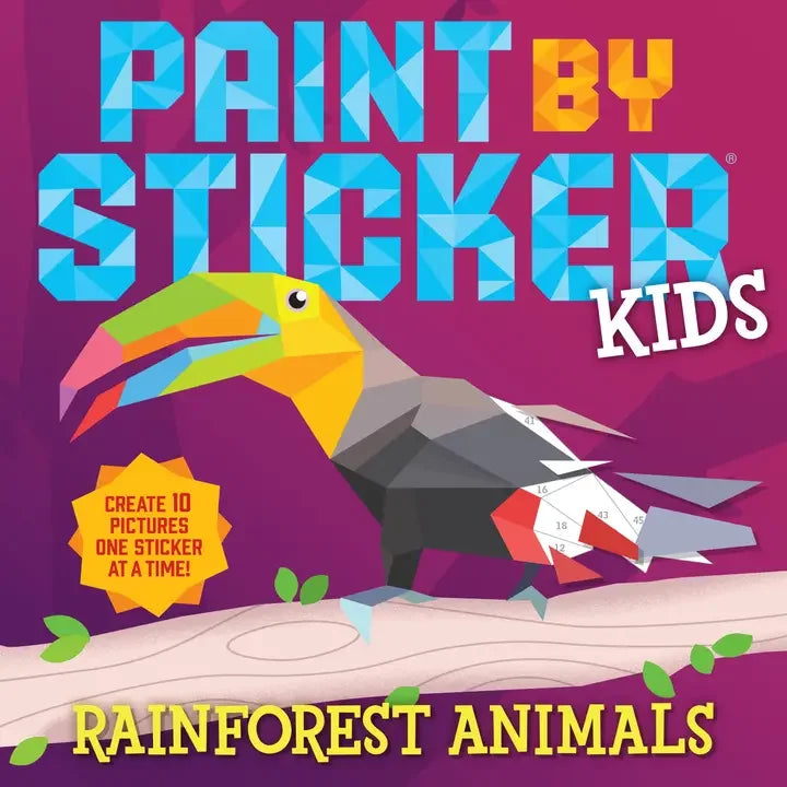 Paint By Sticker: Rainforest Animals