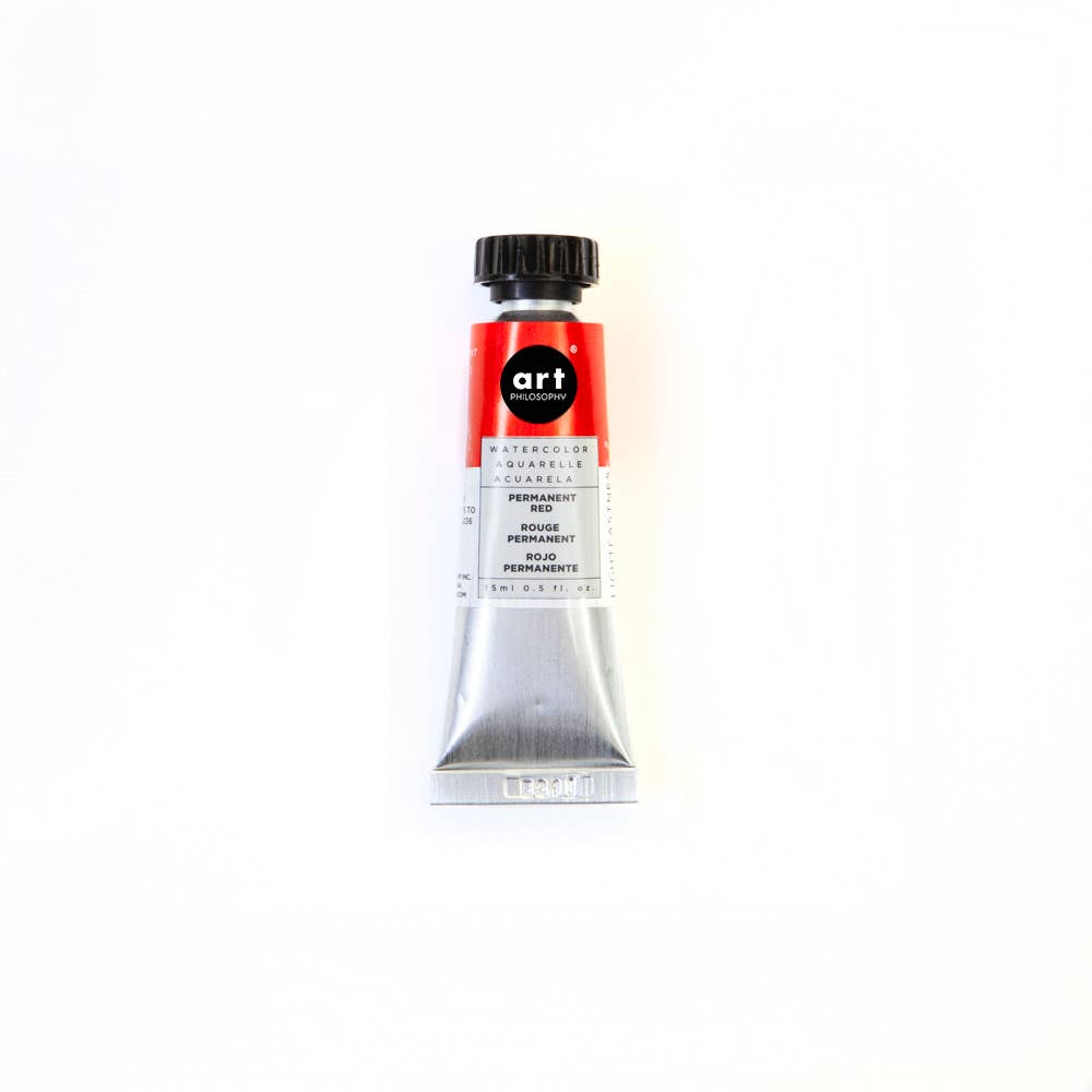 Art Philosophy® Watercolor Permanent Red 15 ml series #1