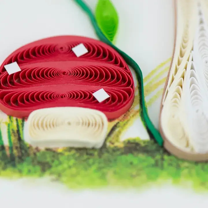 Mushroom Quilling Card