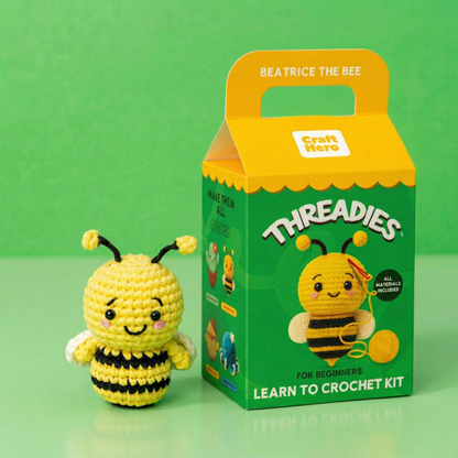 Crochet Kit for Beginners — Beatrice the Bee