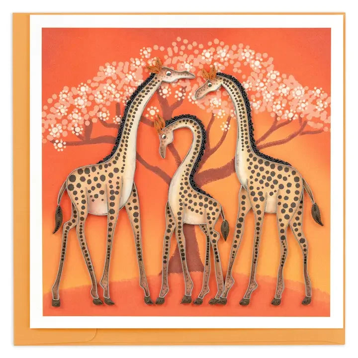 Tinga Tinga Giraffes Quilling Card