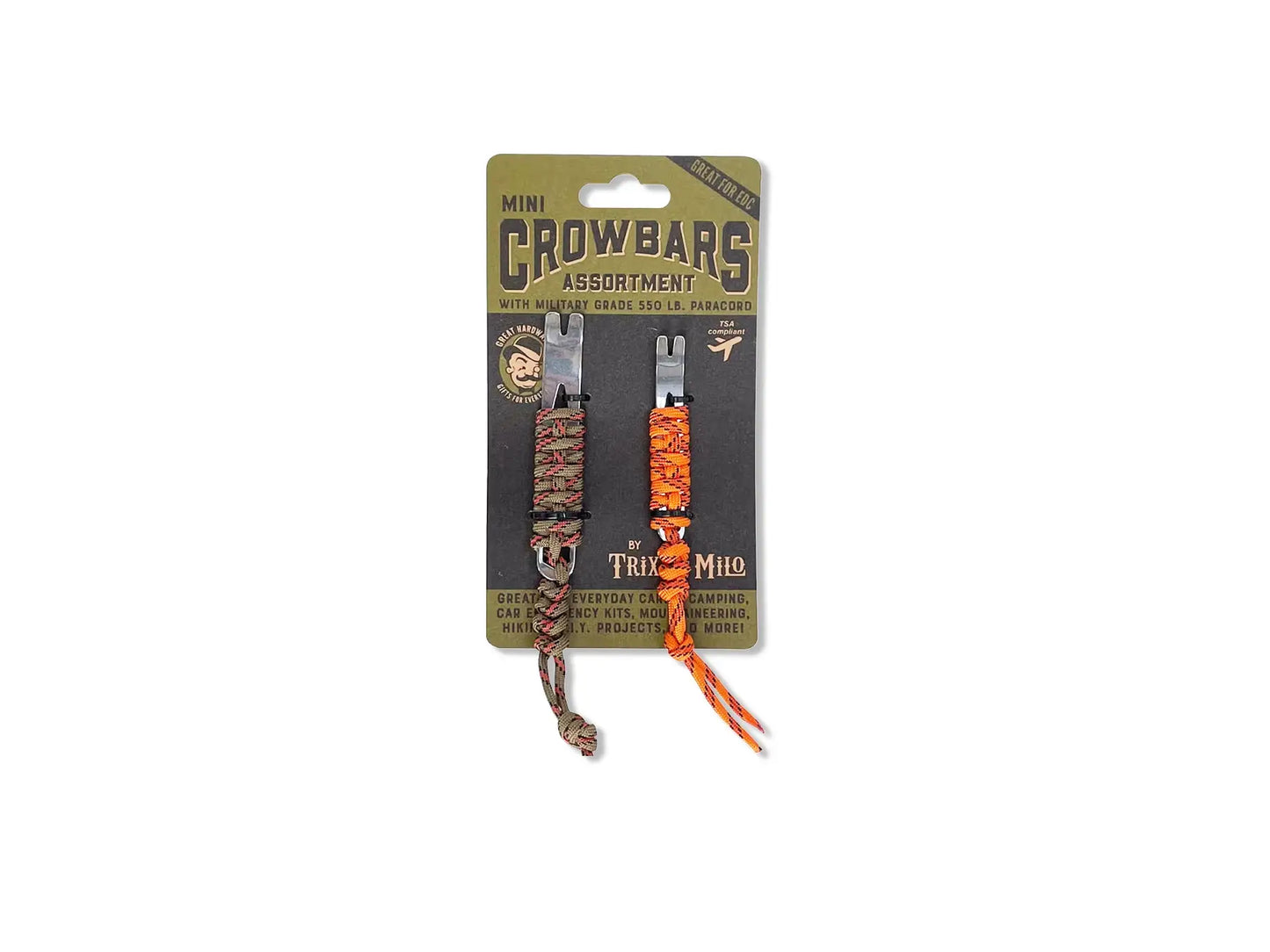 Mini Crowbars (x2) w/ Paracord Rope