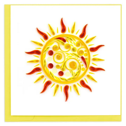 Sun Quilling Card