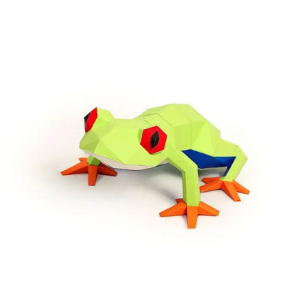 Unique Frog Table Lamp Papercraft Origami Model