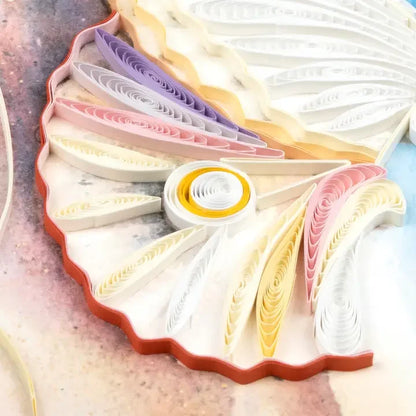 Seashell & Pearl Quilling Card