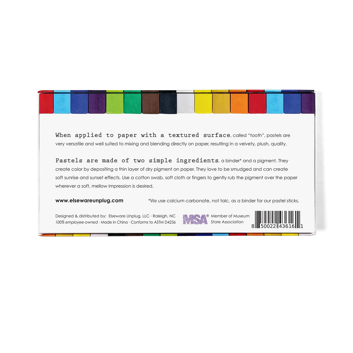 Pastel Sticks - Talc-Free Pastels - 12 Non-Toxic Colors