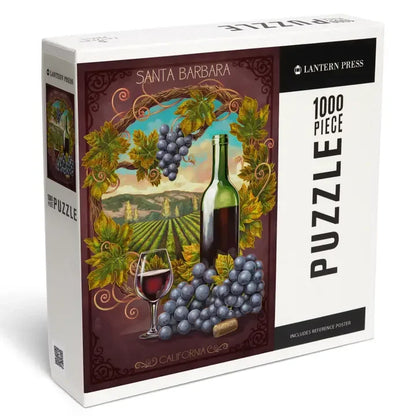 Wine Country Window Santa Barbara 1000 Piece Jigsaw Puzzle