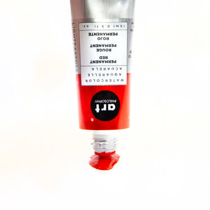 Art Philosophy® Watercolor Permanent Red 15 ml series #1