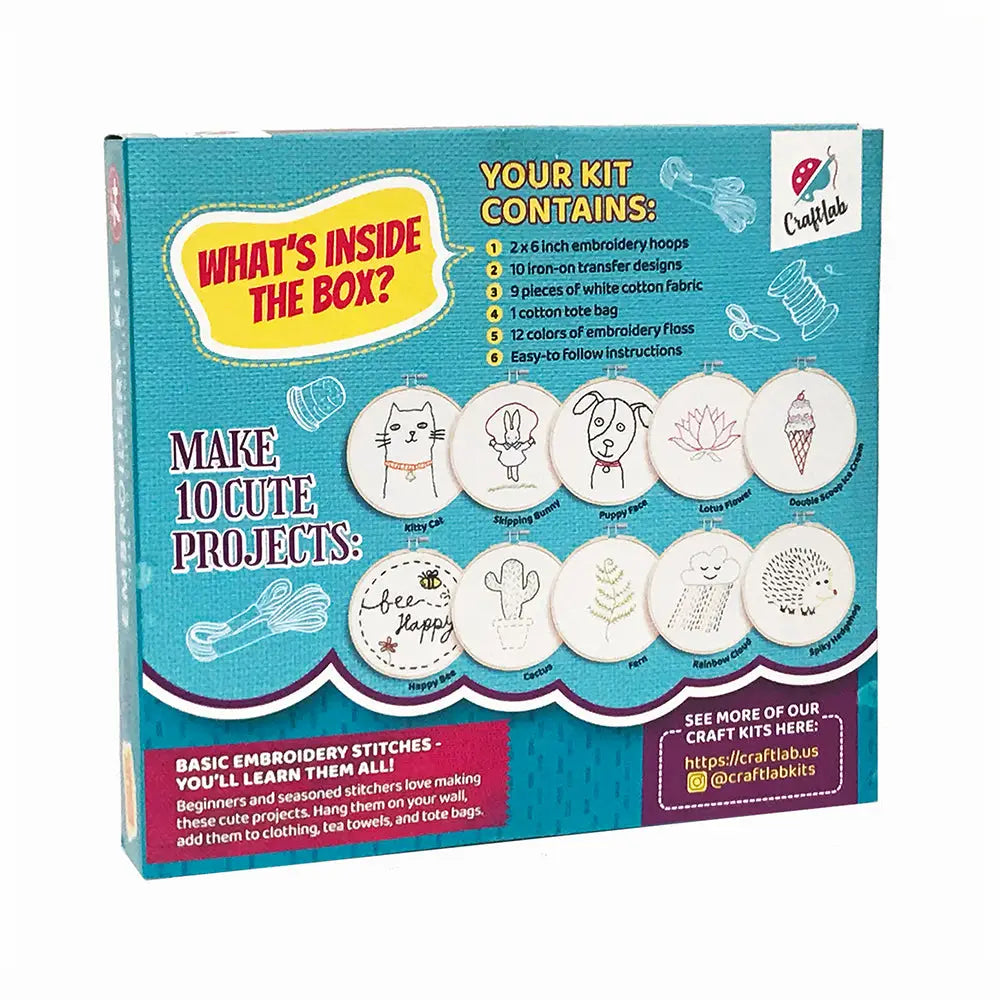 Hand Stitching Embroidery Kit