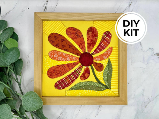 Flower Kinusaiga No Sew Quilting Craft Kit for Beg