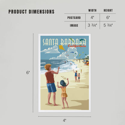 Santa Barbara Postcards - Kite Flyers