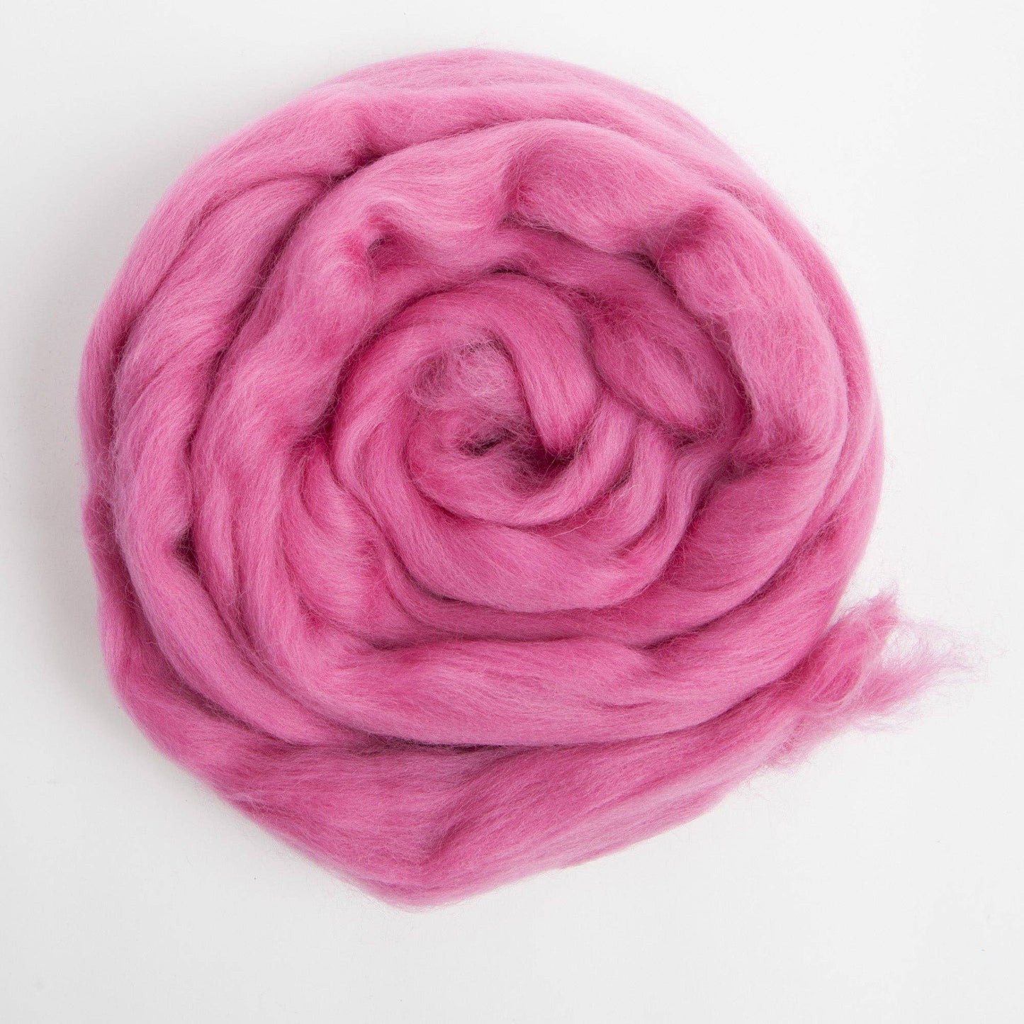 Fuschia Merino Roving - Felting 1 ounce