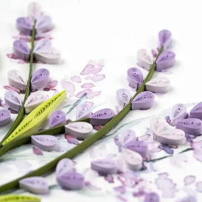 Lavender Bunch Quilling Card