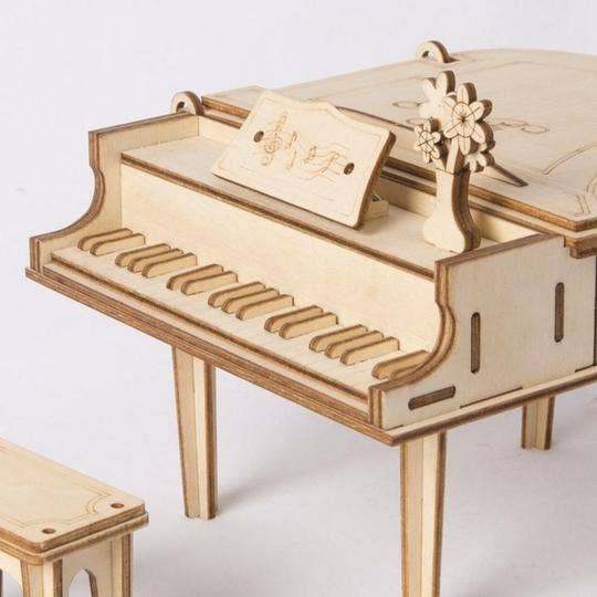 3D Wood Puzzle: Grand Piano