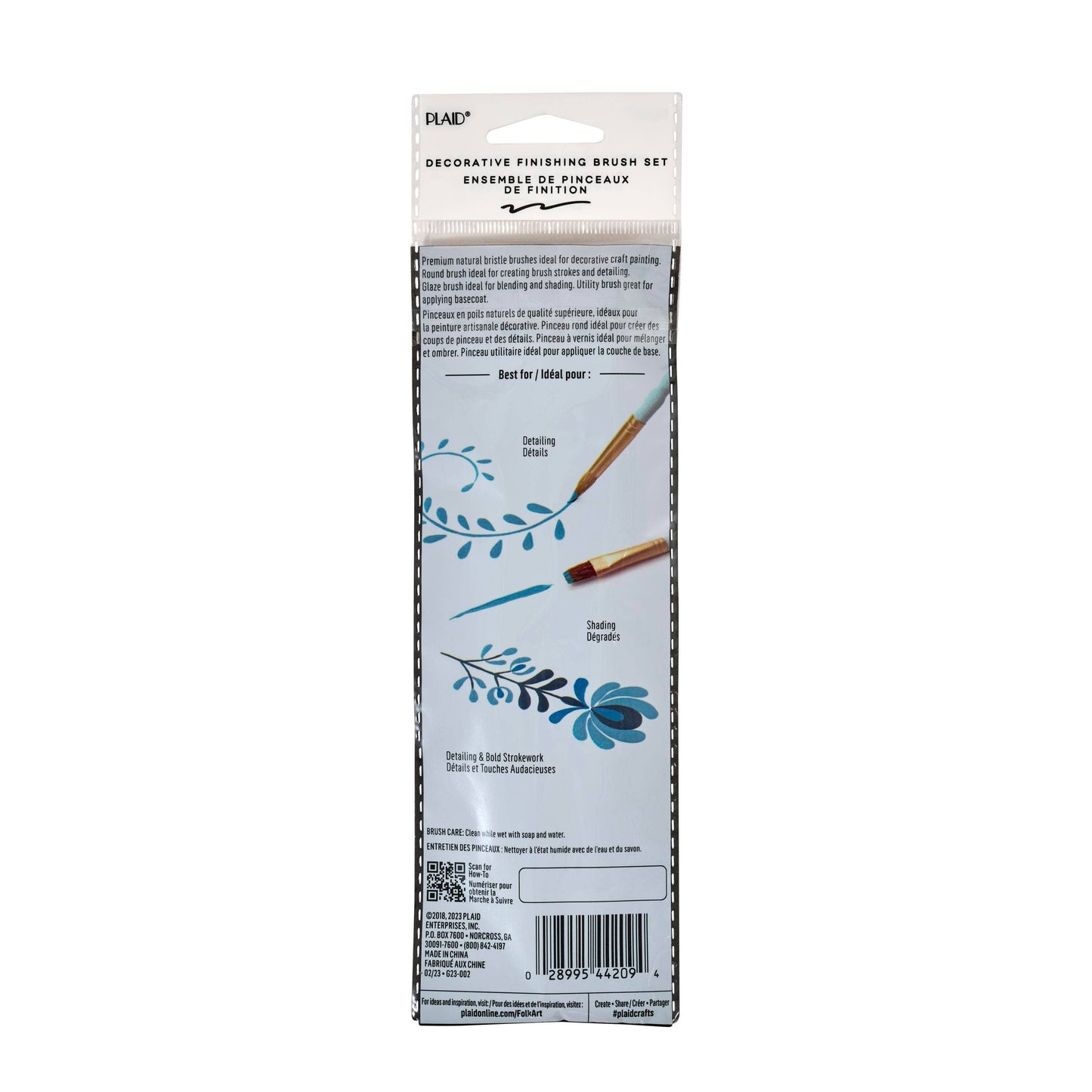 Decorative Finishing Brush Set, 5-Piece - FolkArt