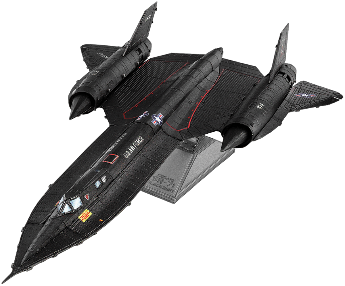 3D Metal Puzzle - Lockheed® SR-71® Blackbird® Metal Earth Model Kit