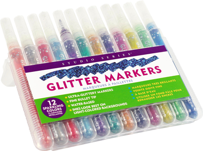 Studio Series Glitter Markers (Set of 12)