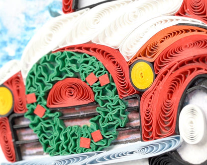 Christmas Truck Quilling Card