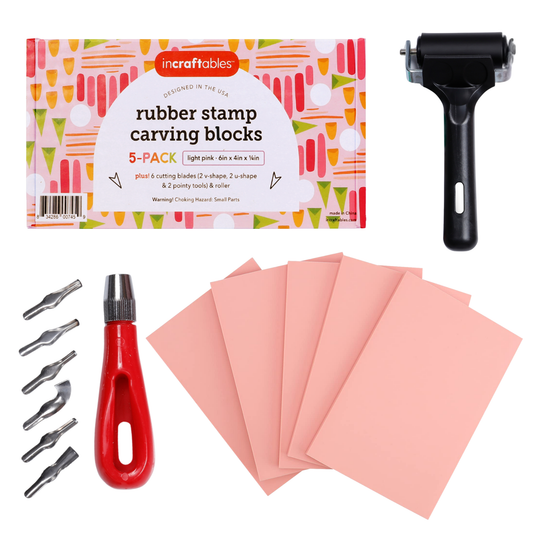Incraftables Linocut Block Printing Kit