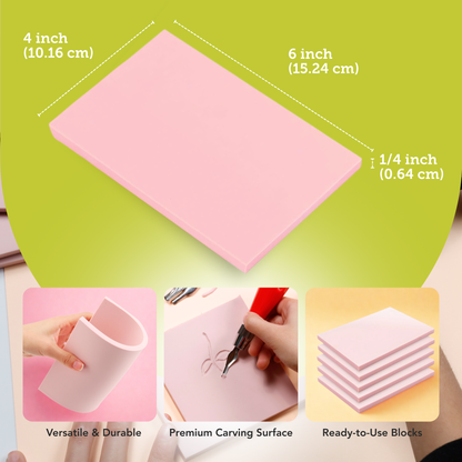 Incraftables Linocut Block Printing Kit