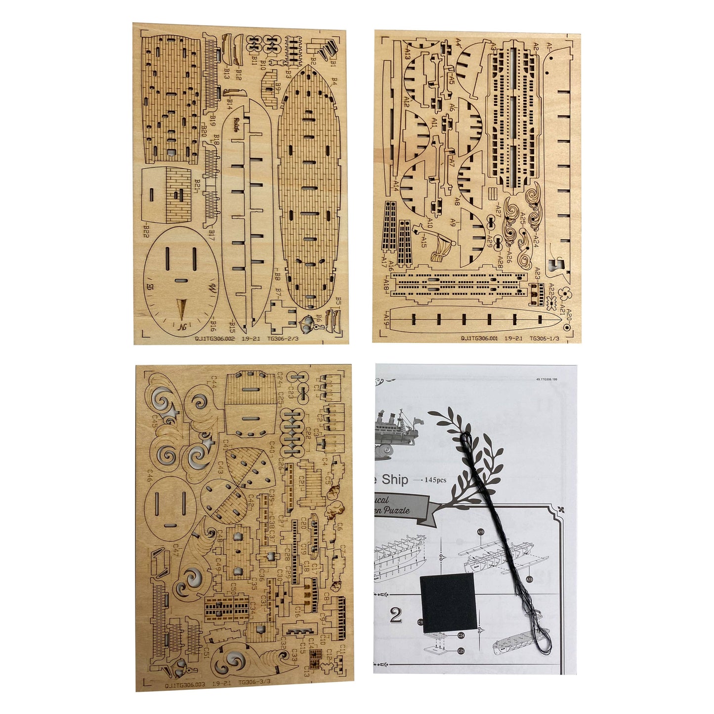 3D Wood Puzzle: Cruise Ship