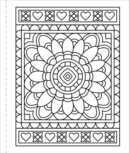 Large Print Coloring Book -  Color Me Calm