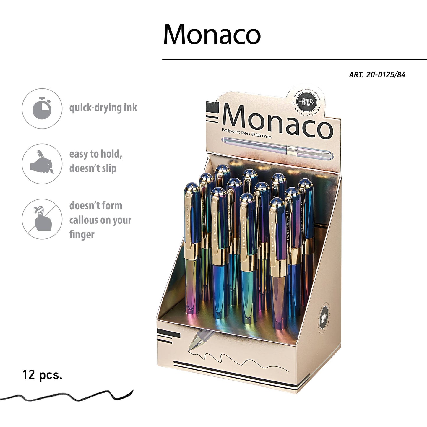 Monaco - Pearlescent Blue Ballpoint Pen