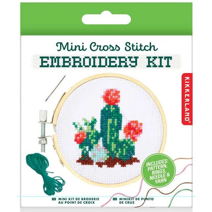 Cactus Mini Cross Stitch - Kikkerland