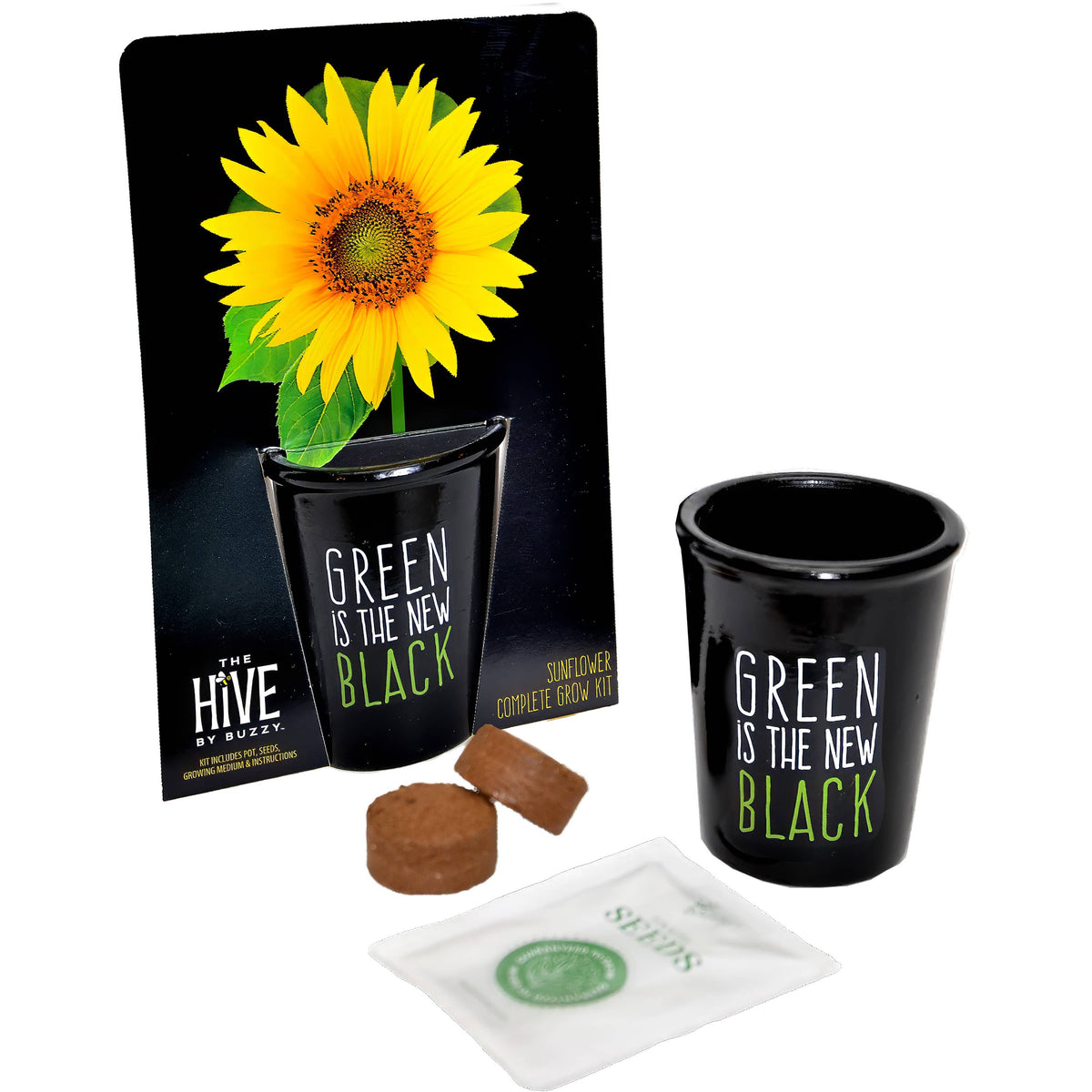 Green is the New Black Sunflower Grow Kit