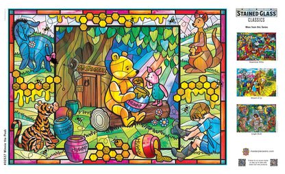 Stained Glass - Winnie the Pooh 500 Piece Jigsaw Puzzle