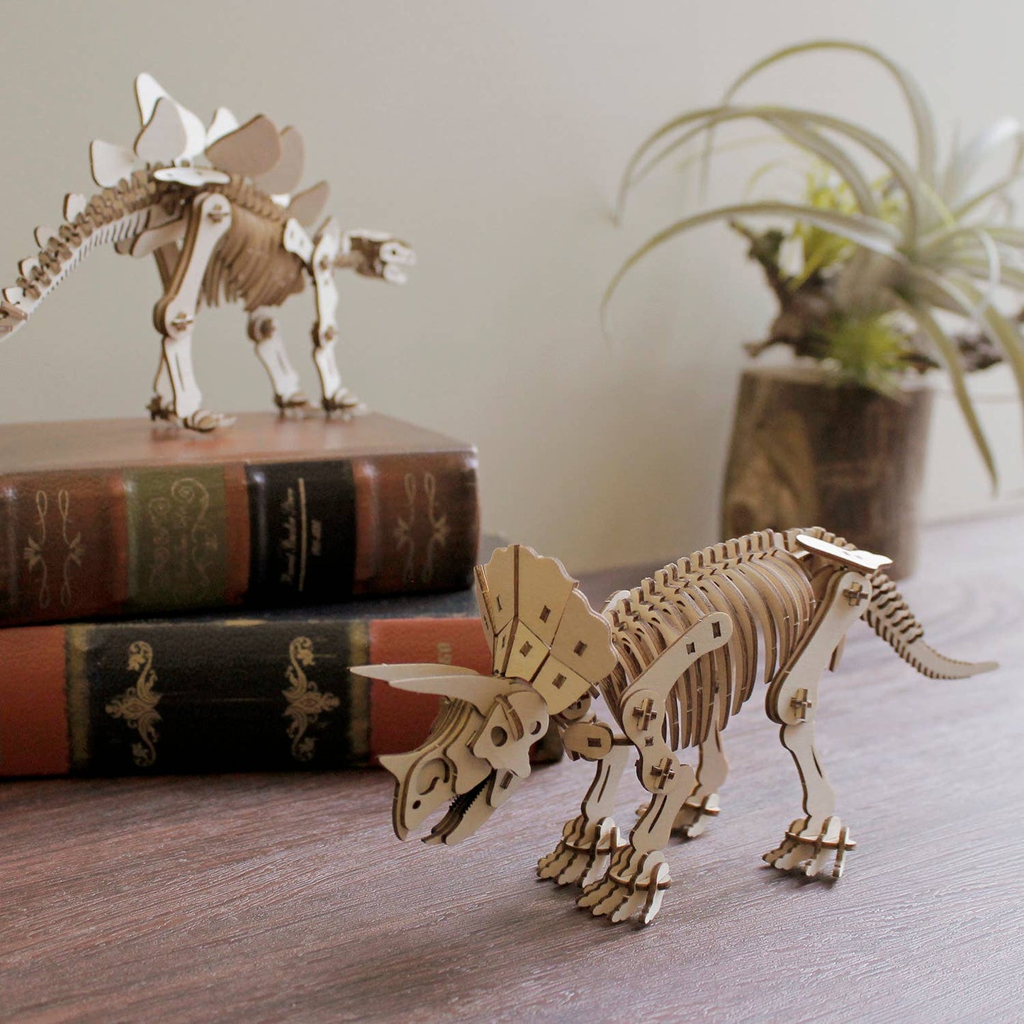 Wa-gu-mi Triceratops Wooden 3D Puzzle Kit