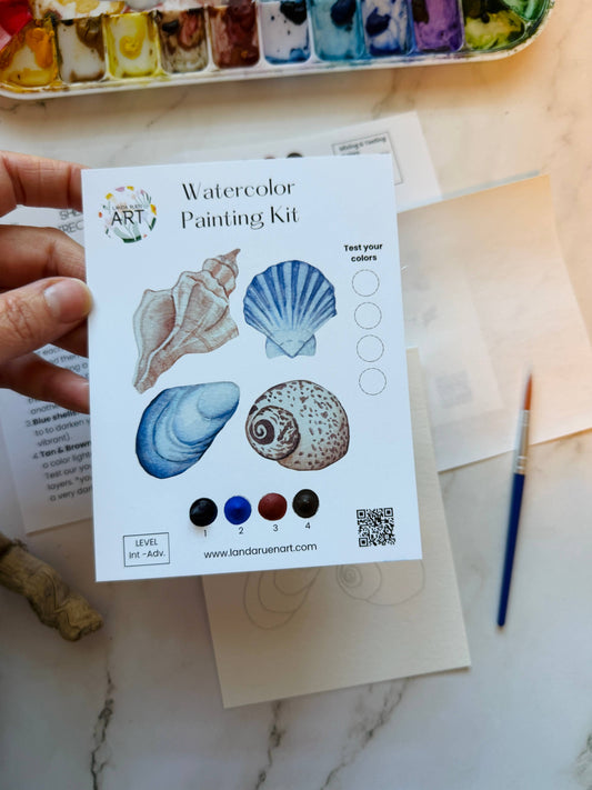 Seashells Watercolor Kit