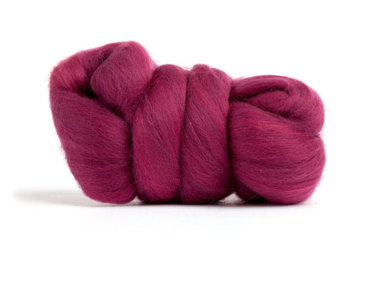 Ruby Merino Roving - 1 ounce