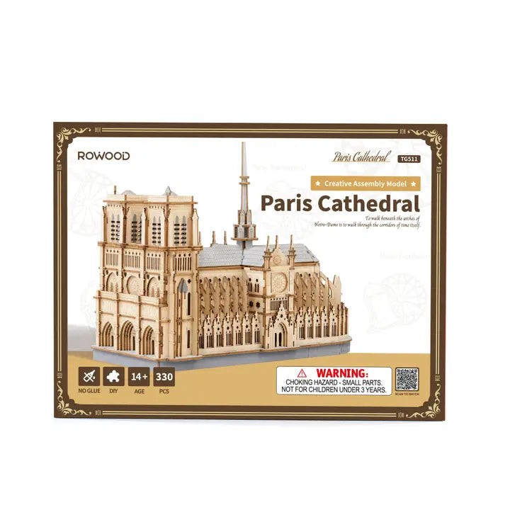 3D Wood Puzzle: Paris Cathedral