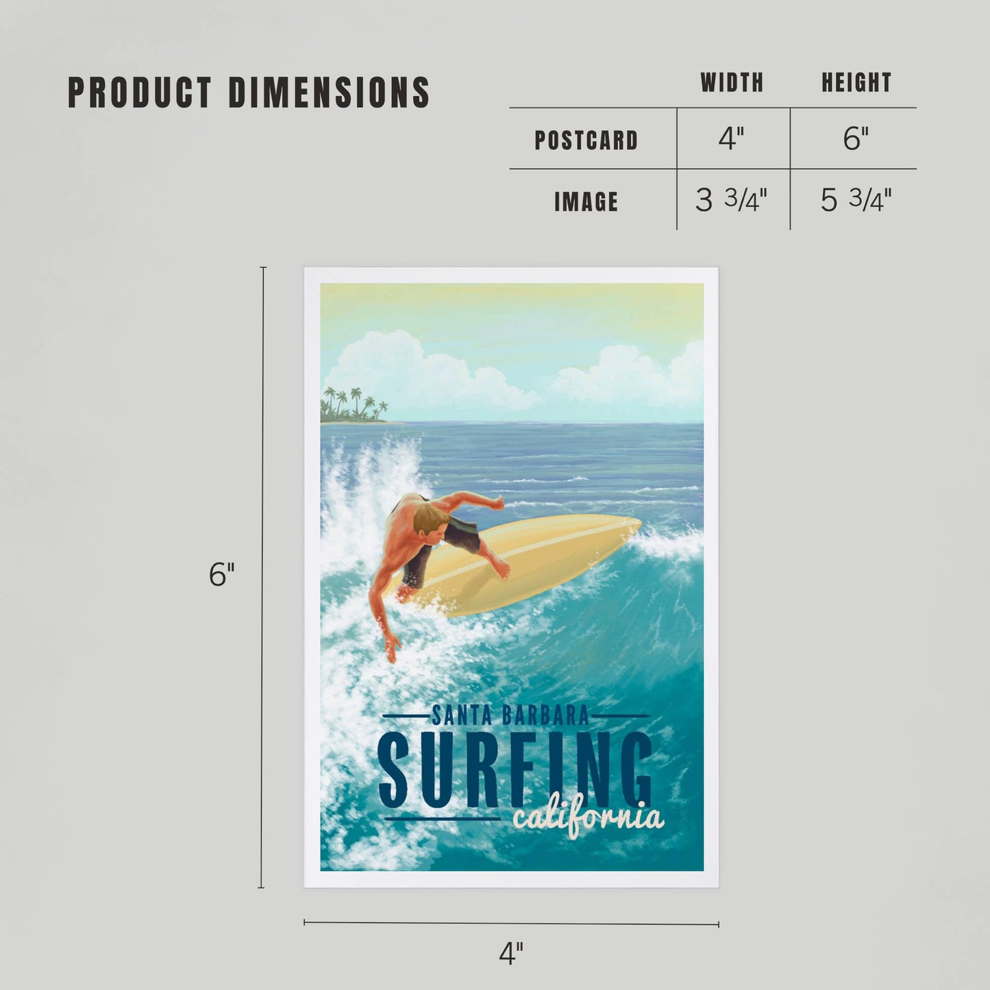 Santa Barbara Postcards - Surfing