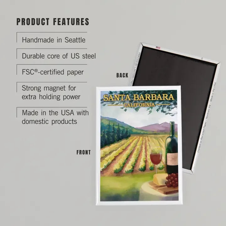 Wine Country Santa Barbara Magnet