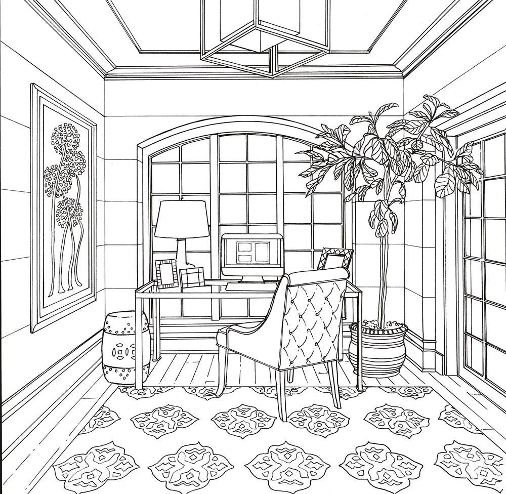 Color At Home- a Young House Love adult coloring book