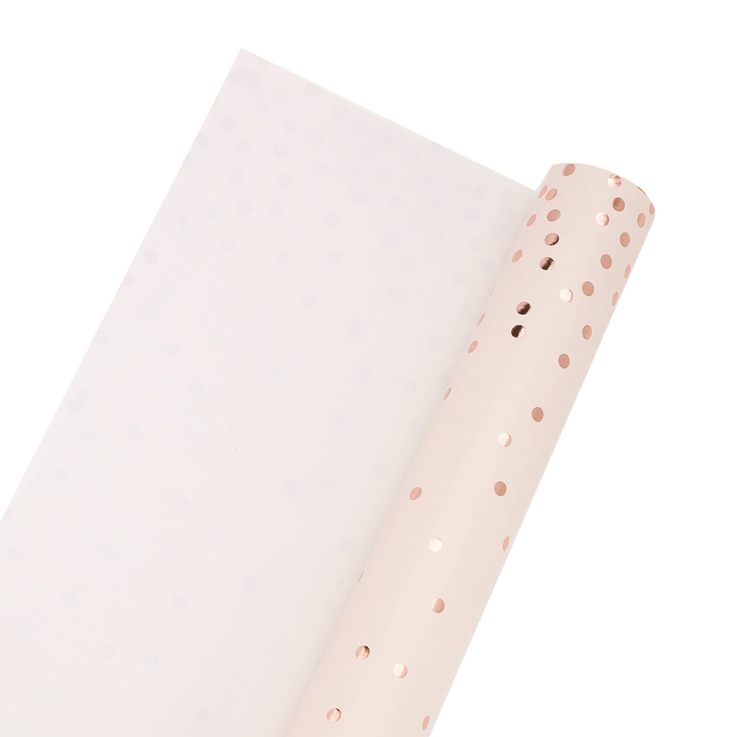 Rose Gold Metallic Small Dot - 30" x 10' Wrapping Paper
