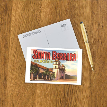 Santa Barbara Post Cards - Retro Mission