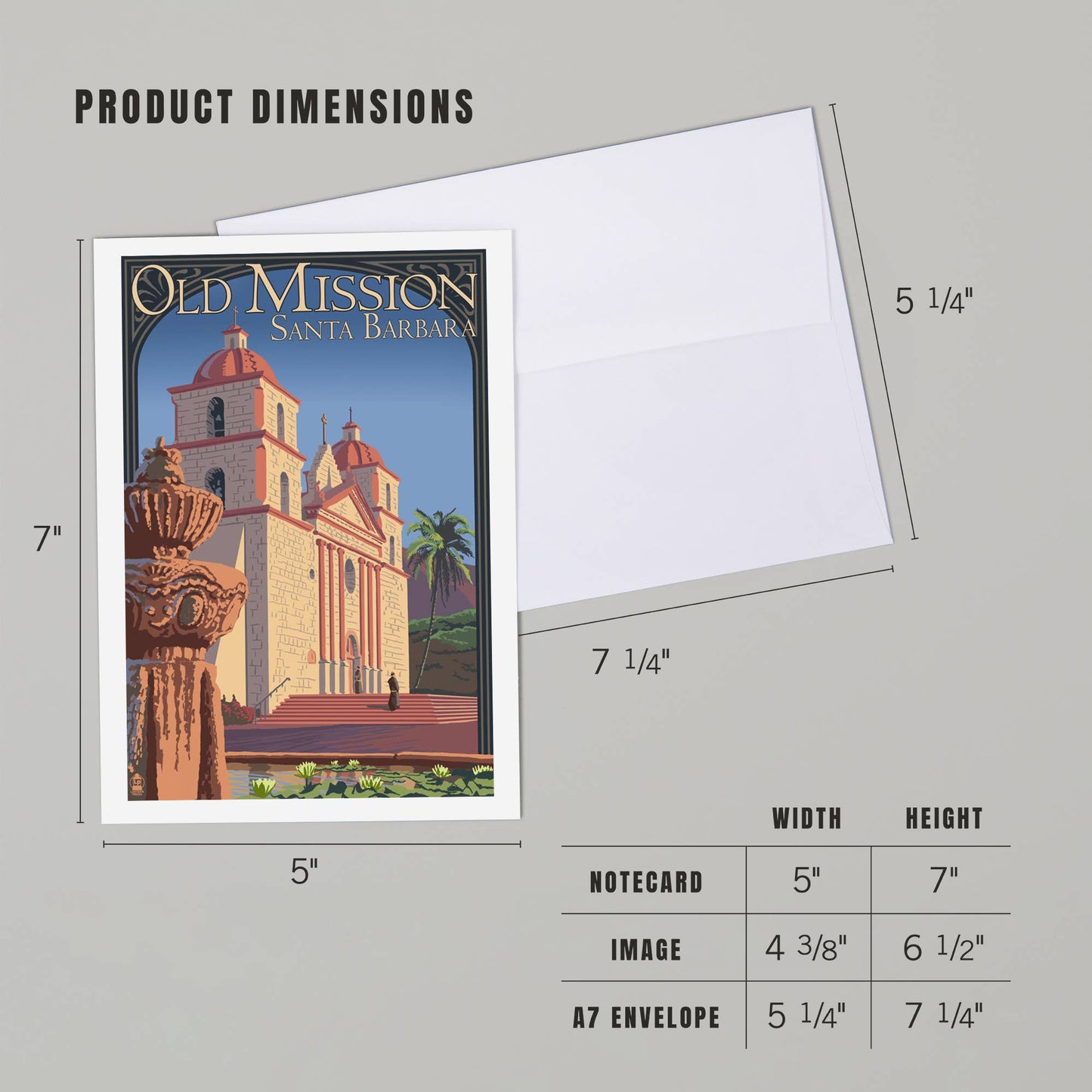 Santa Barbara Greeting Card - Old Mission