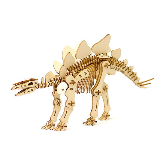Wa-gu-mi Stegosaurus Wooden 3D Puzzle Kit