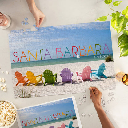 Rainbow Chair Santa Barbara 1000 Piece Jigsaw Puzzle