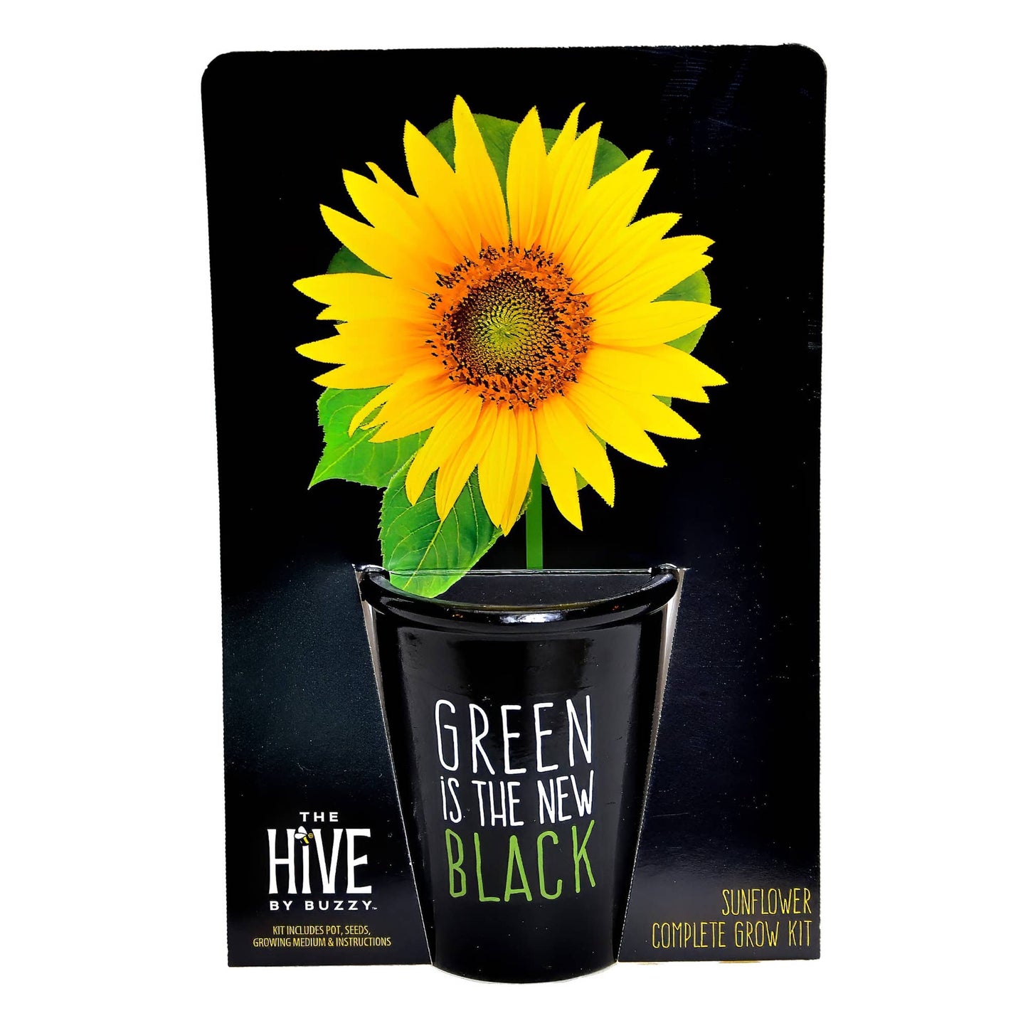 Green is the New Black Sunflower Grow Kit