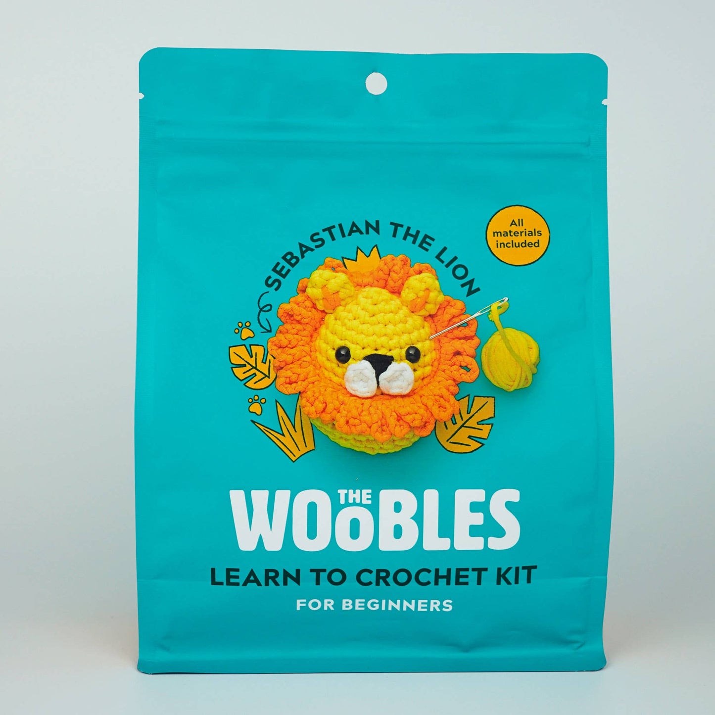 Sebastian the Lion Beginner - The Woobles Crochet Kit