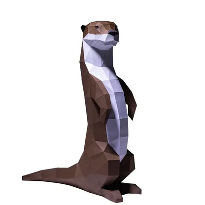 Otter 3D Papercraft Origami Model
