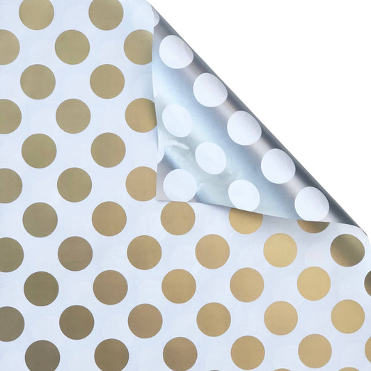 Gold & Silver Dot Gift Wrap