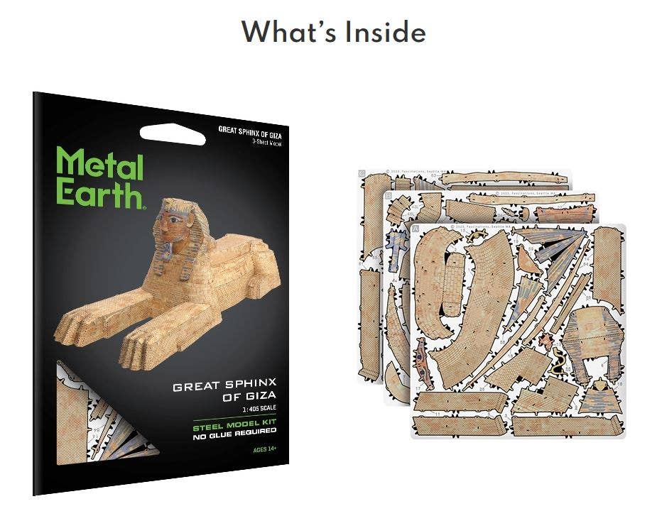 3D Metal Puzzle - Sphinx of Egypt Metal Puzzle