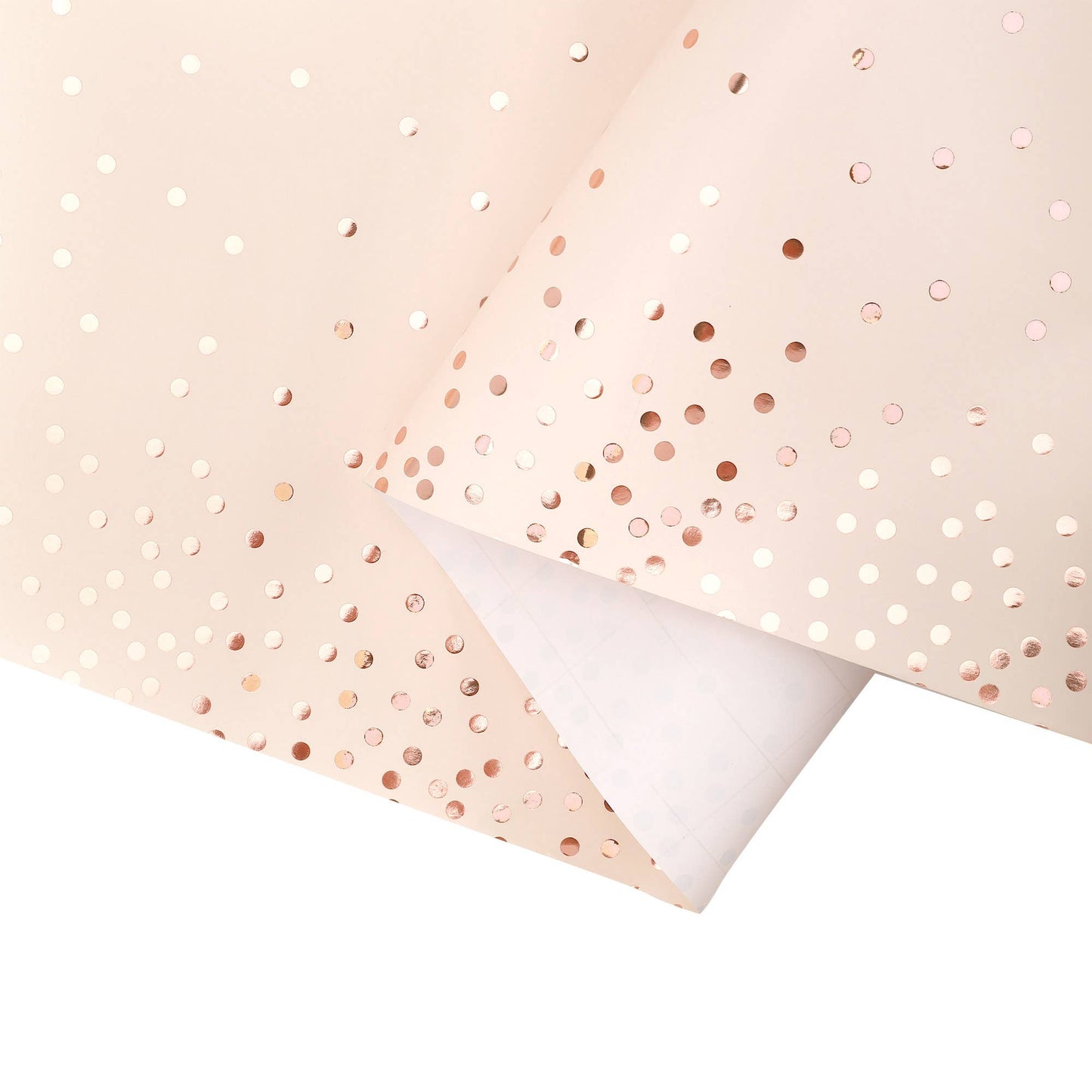 Rose Gold Metallic Small Dot - 30" x 10' Wrapping Paper