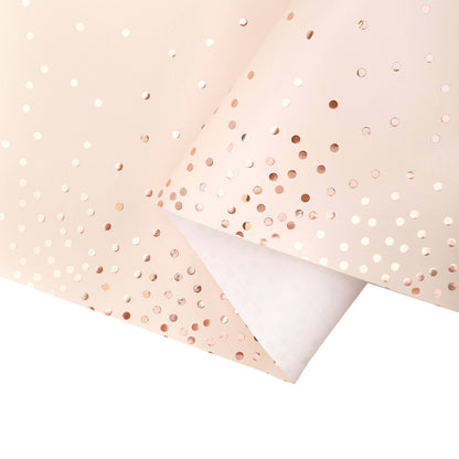 Rose Gold Metallic Small Dot - 30" x 10' Wrapping Paper