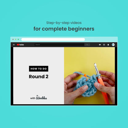 Sebastian the Lion Beginner - The Woobles Crochet Kit